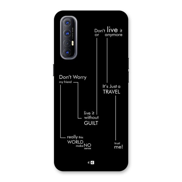 Quotes Of Life Back Case for Oppo Reno3 Pro