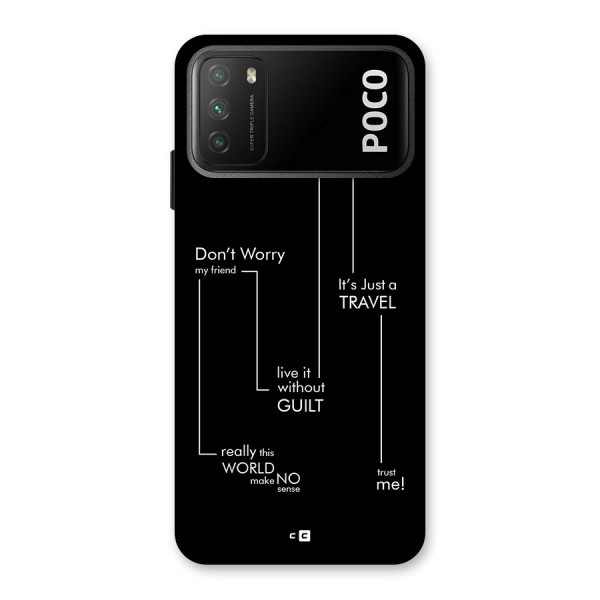 Quotes Of Life Back Case for Poco M3