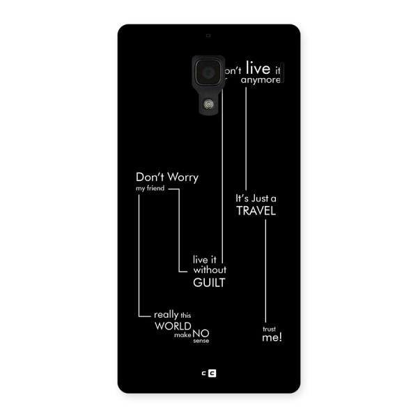 Quotes Of Life Back Case for Redmi 1s