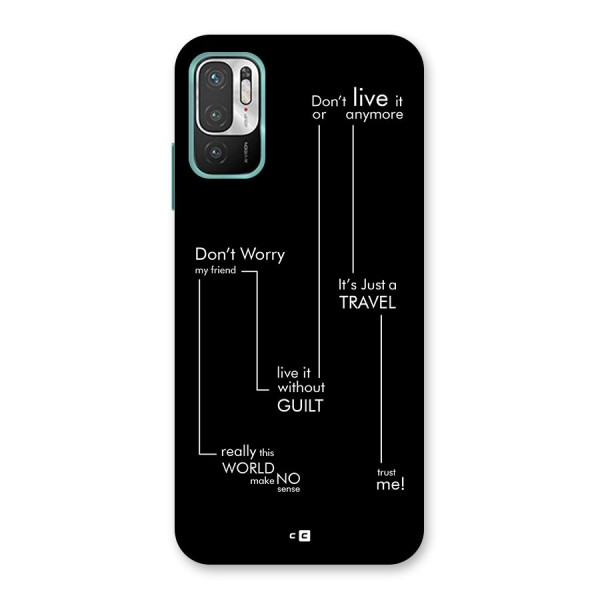Quotes Of Life Back Case for Redmi Note 10T 5G