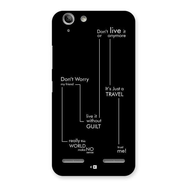 Quotes Of Life Back Case for Vibe K5 Plus