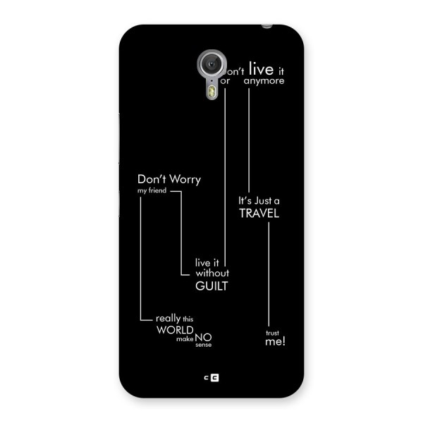 Quotes Of Life Back Case for Zuk Z1