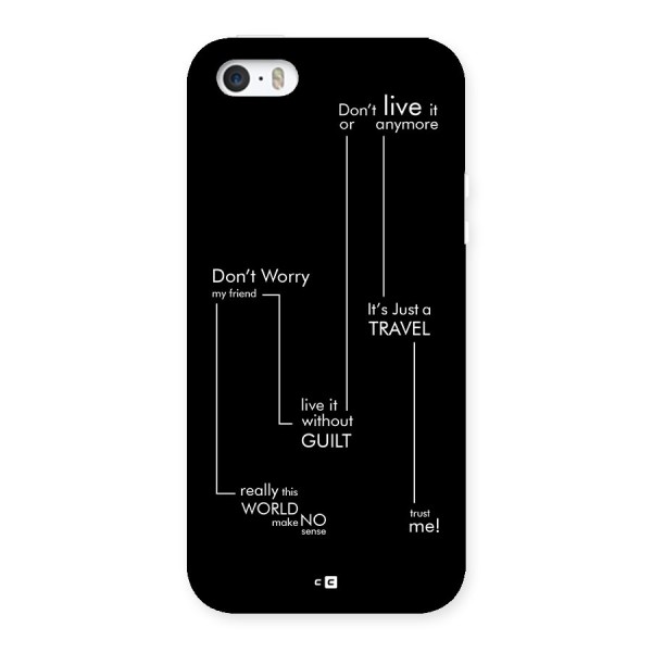 Quotes Of Life Back Case for iPhone SE 2016