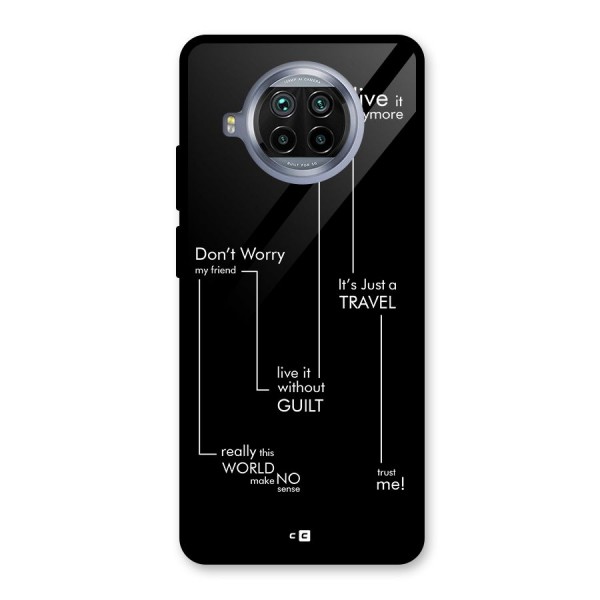 Quotes Of Life Glass Back Case for Mi 10i