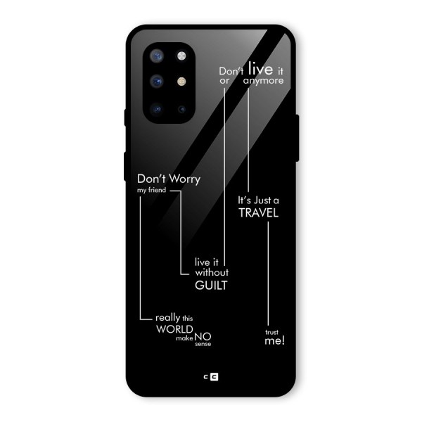 Quotes Of Life Glass Back Case for OnePlus 8T