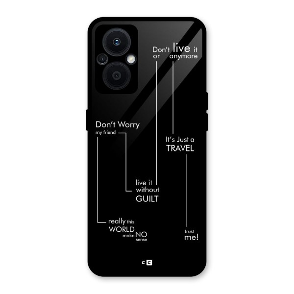 Quotes Of Life Glass Back Case for Oppo F21s Pro 5G