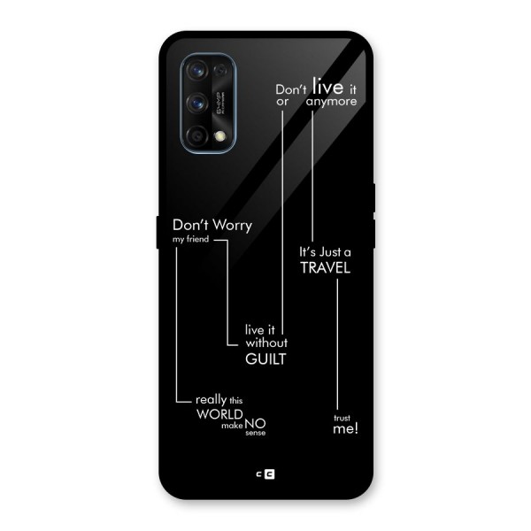Quotes Of Life Glass Back Case for Realme 7 Pro