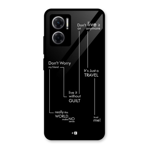 Quotes Of Life Glass Back Case for Redmi 11 Prime 5G