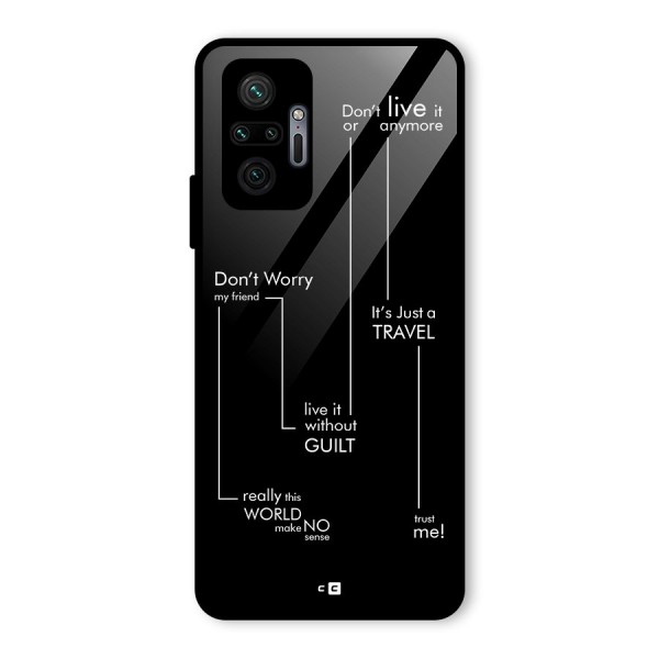 Quotes Of Life Glass Back Case for Redmi Note 10 Pro Max