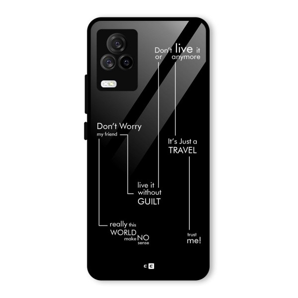 Quotes Of Life Glass Back Case for Vivo iQOO 7 Legend 5G