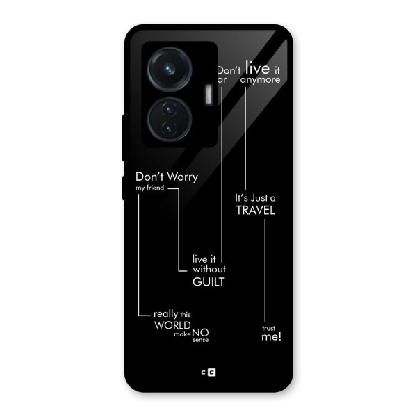 Quotes Of Life Glass Back Case for iQOO Z6 44W