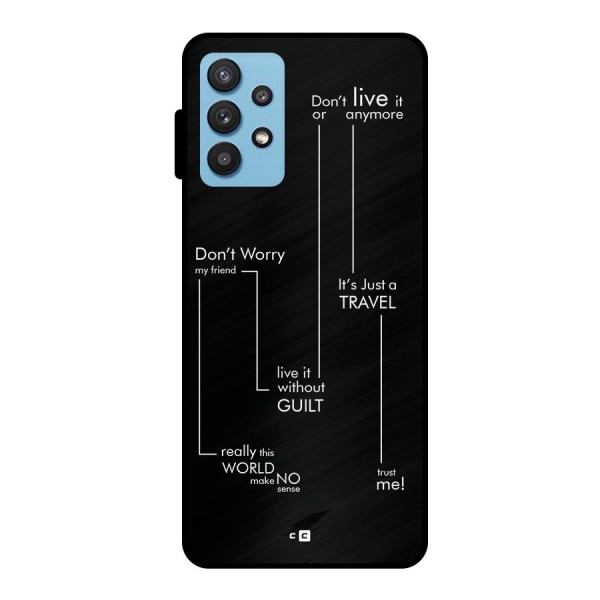 Quotes Of Life Metal Back Case for Galaxy M32 5G