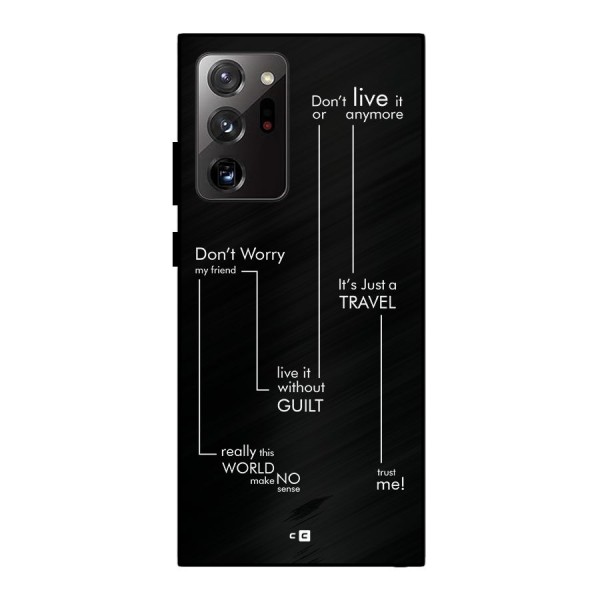 Quotes Of Life Metal Back Case for Galaxy Note 20 Ultra