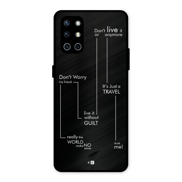 Quotes Of Life Metal Back Case for OnePlus 9R