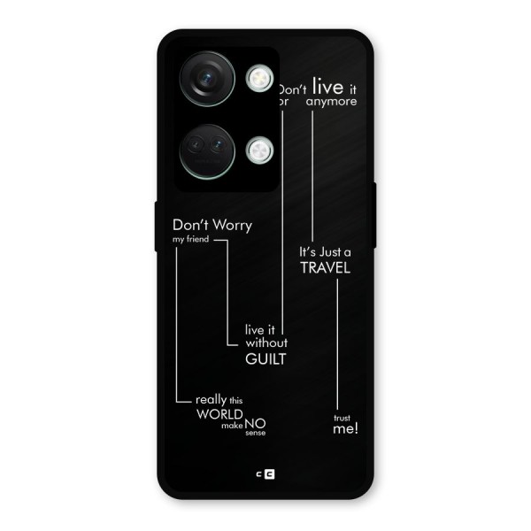 Quotes Of Life Metal Back Case for OnePlus Nord 3
