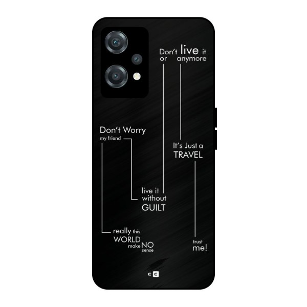 Quotes Of Life Metal Back Case for OnePlus Nord CE 2 Lite 5G