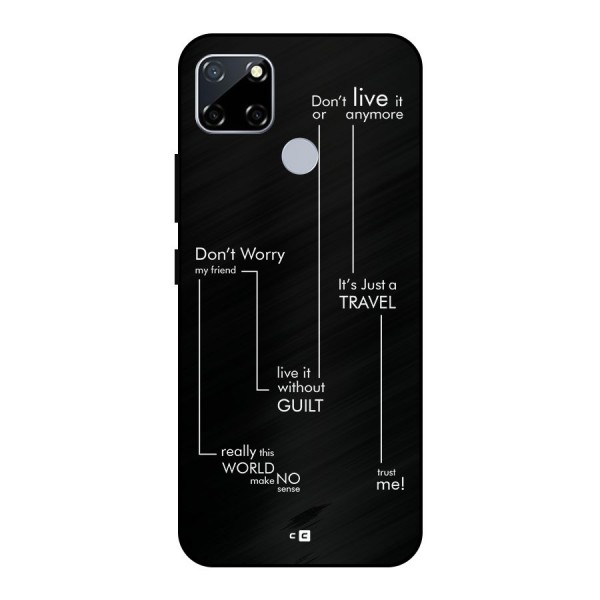 Quotes Of Life Metal Back Case for Realme Narzo 30A