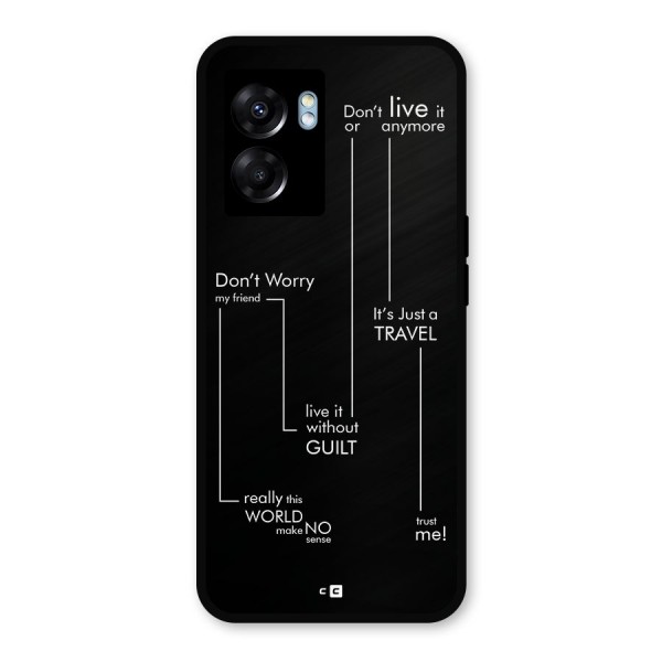Quotes Of Life Metal Back Case for Realme Narzo 50 5G