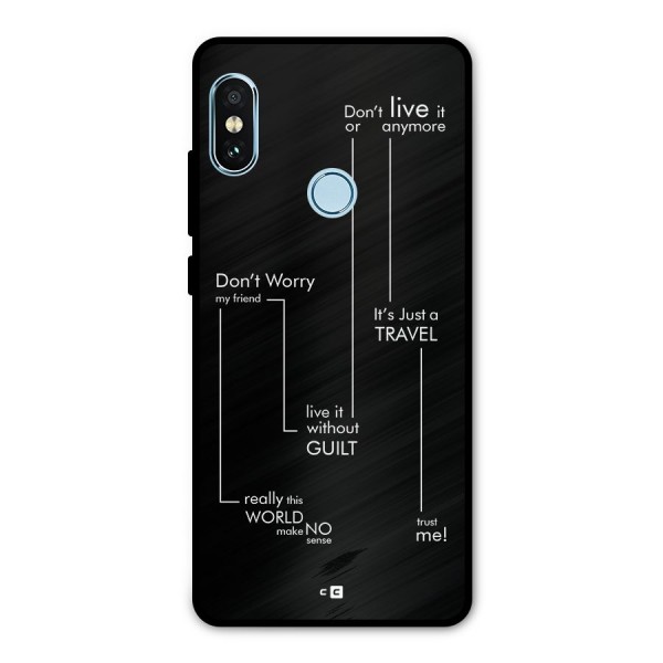 Quotes Of Life Metal Back Case for Redmi Note 5 Pro