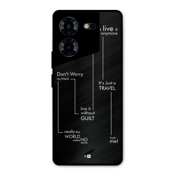 Quotes Of Life Metal Back Case for Tecno Pova 5 Pro 5G