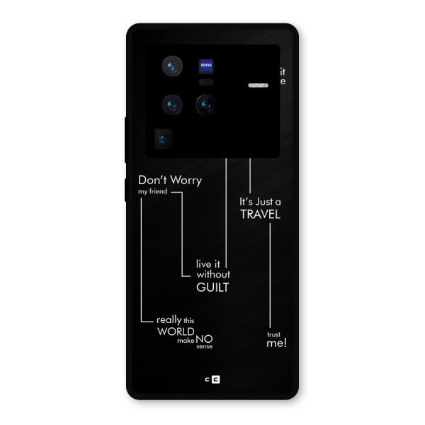 Quotes Of Life Metal Back Case for Vivo X80 Pro