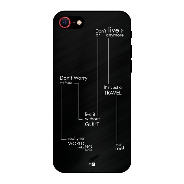 Quotes Of Life Metal Back Case for iPhone SE 2022