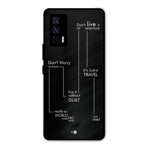 Quotes Of Life Metal Back Case for iQOO 7 5G