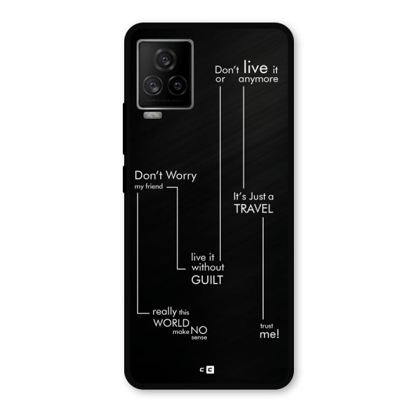 Quotes Of Life Metal Back Case for iQOO 7 Legend 5G