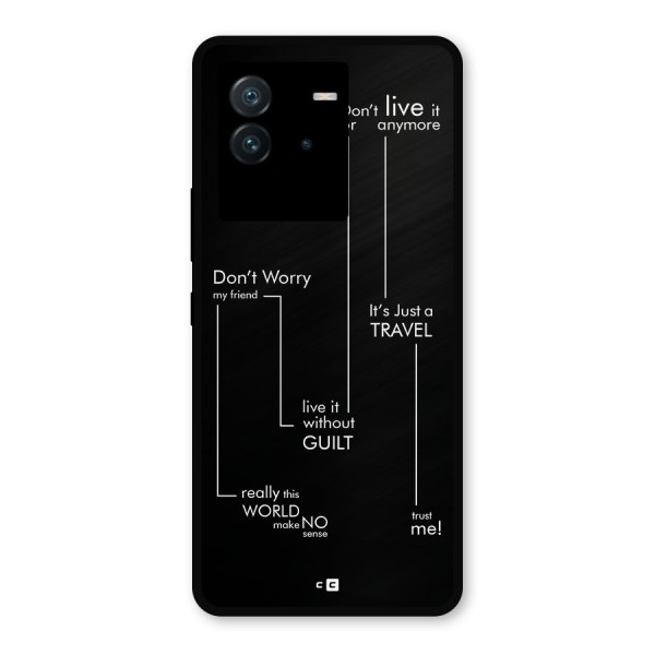 Quotes Of Life Metal Back Case for iQOO Neo 6 5G