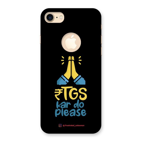 RTGS Kar Do Please Black Back Case for iPhone 7 Logo Cut