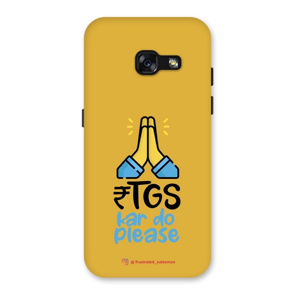 RTGS Kar Do Please Mustard Yellow Back Case for Galaxy A3 (2017)