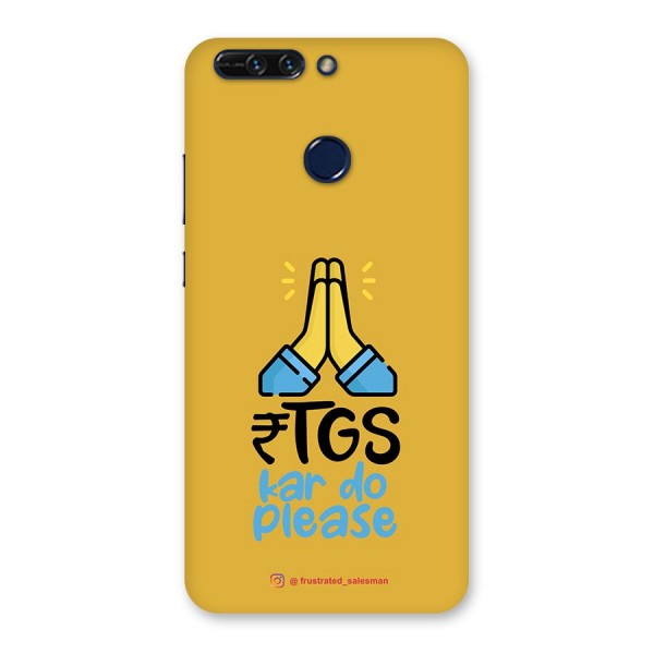 RTGS Kar Do Please Mustard Yellow Back Case for Honor 8 Pro