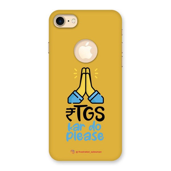 RTGS Kar Do Please Mustard Yellow Back Case for iPhone 7 Logo Cut