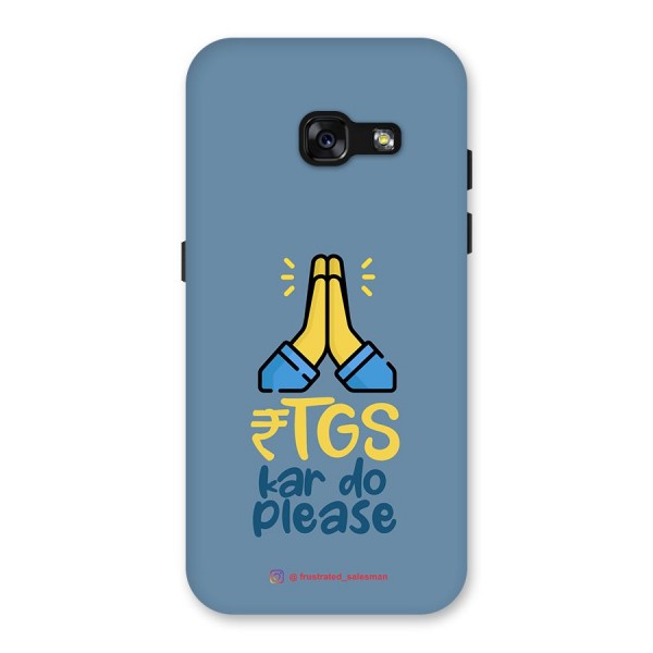 RTGS Kar Do Please SteelBlue Back Case for Galaxy A3 (2017)