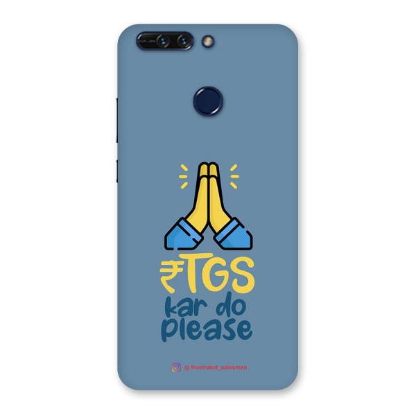 RTGS Kar Do Please SteelBlue Back Case for Honor 8 Pro