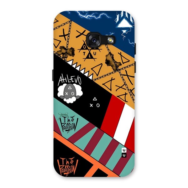 Random Abstracts Art Slant Stripes Back Case for Galaxy A3 (2017)