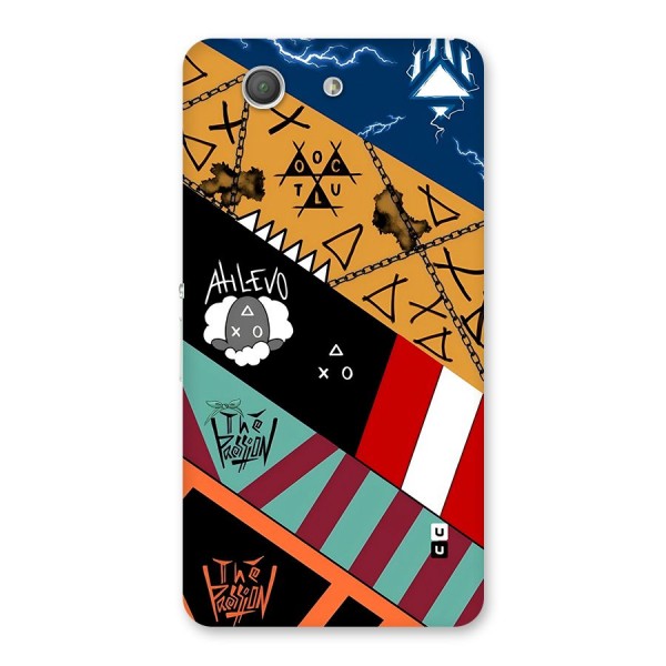 Random Abstracts Art Slant Stripes Back Case for Xperia Z3 Compact
