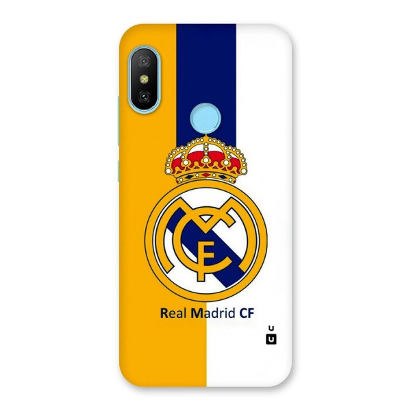 Real Madrid Back Case for Redmi 6 Pro