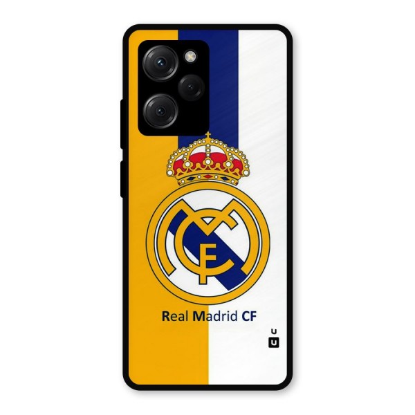 Real Madrid Metal Back Case for Poco X5 Pro