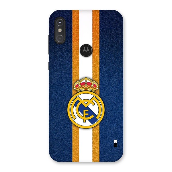 Real Madrid Stripes Back Case for Motorola One Power