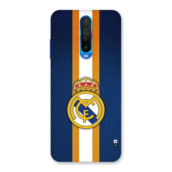 Real Madrid Stripes Back Case for Poco X2
