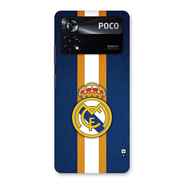 Real Madrid Stripes Back Case for Poco X4 Pro 5G
