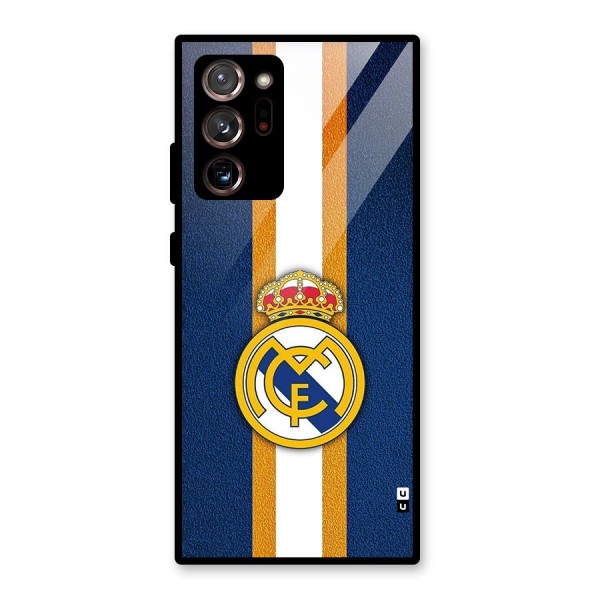 Real Madrid Stripes Glass Back Case for Galaxy Note 20 Ultra
