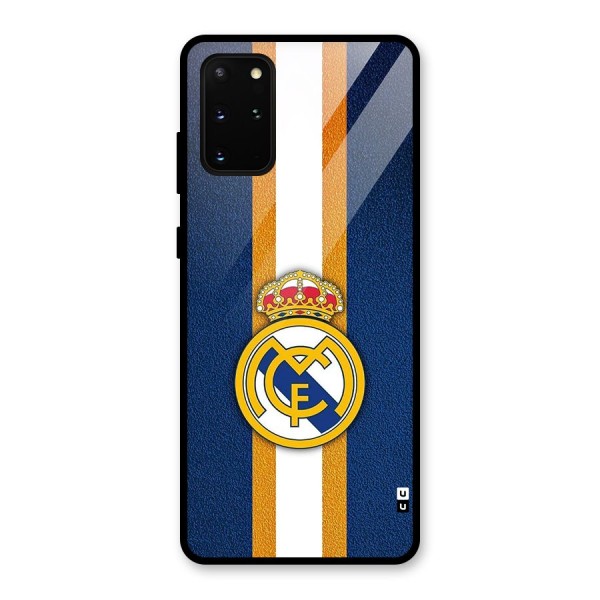 Real Madrid Stripes Glass Back Case for Galaxy S20 Plus