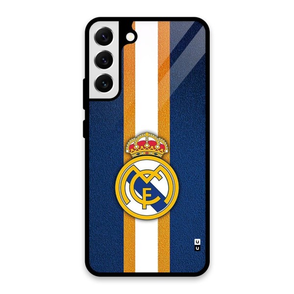 Real Madrid Stripes Glass Back Case for Galaxy S22 Plus 5G