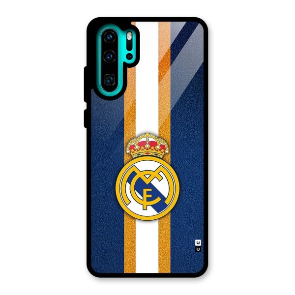 Real Madrid Stripes Glass Back Case for Huawei P30 Pro