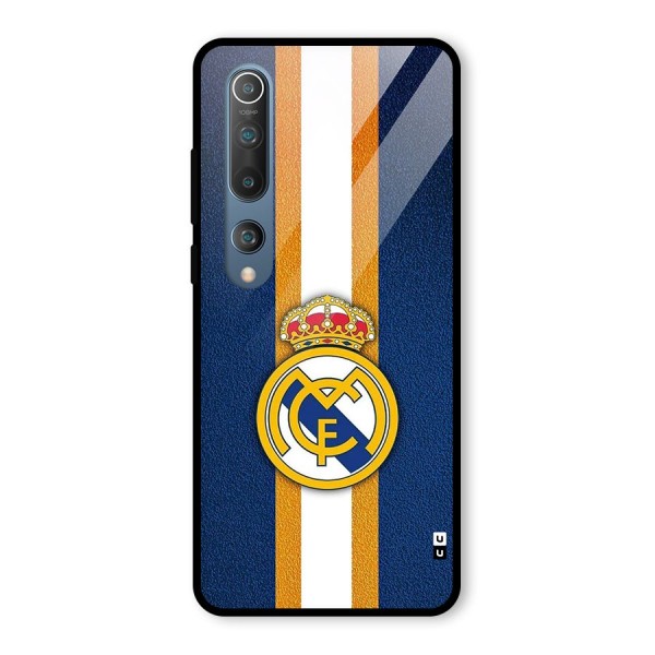 Real Madrid Stripes Glass Back Case for Mi 10