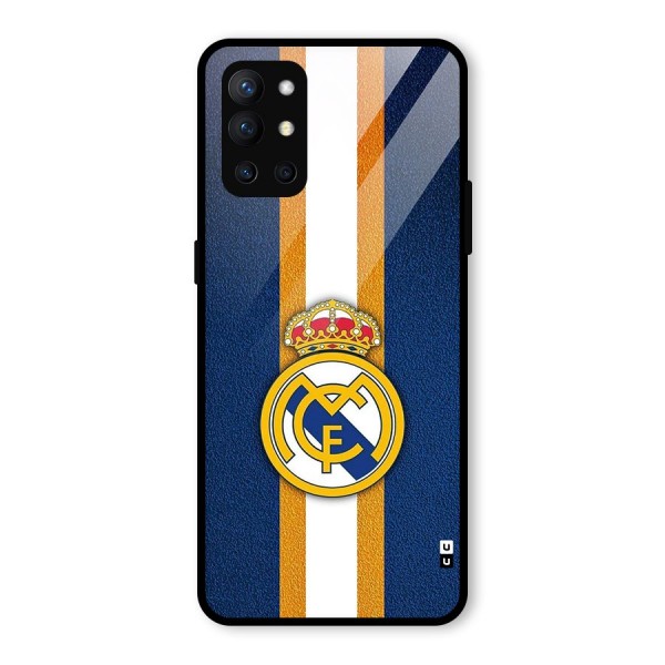 Real Madrid Stripes Glass Back Case for OnePlus 9R