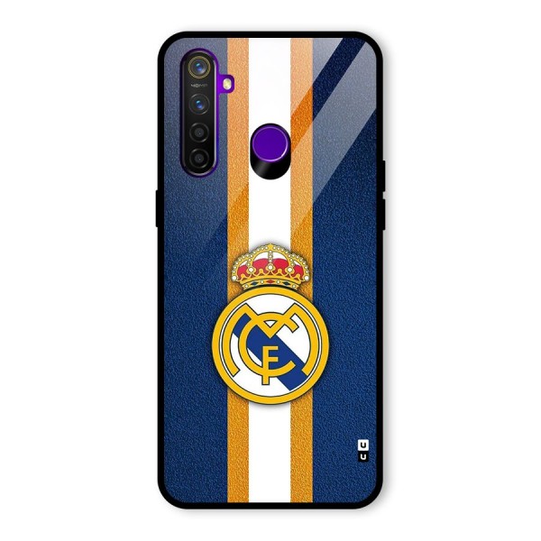 Real Madrid Stripes Glass Back Case for Realme 5 Pro
