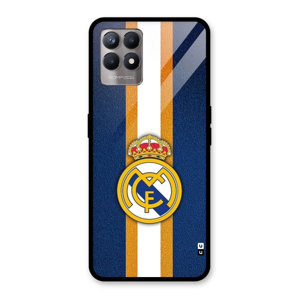 Real Madrid Stripes Glass Back Case for Realme Narzo 50